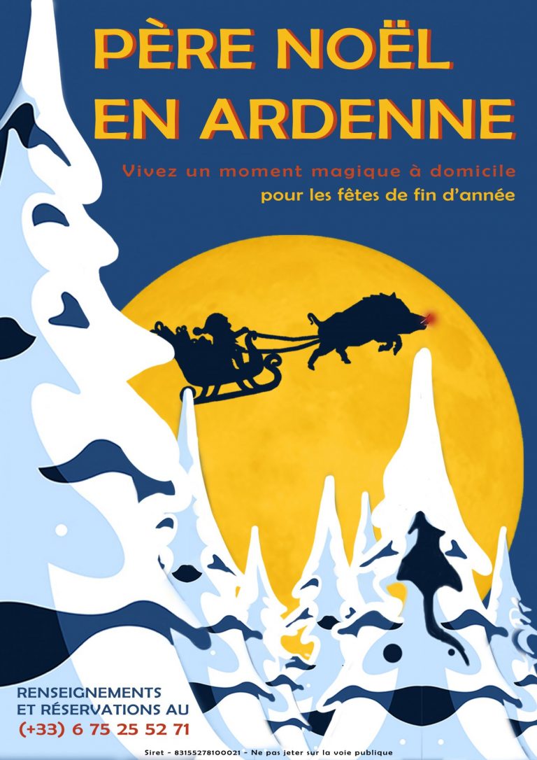 Père Noël en Ardenne | Affiche | Aubenton | Visite à domicile et évènement professionnels